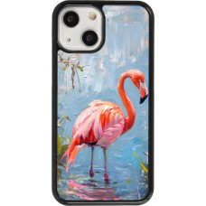 iPhone 13 mini Case Hülle - Paint Flamingo