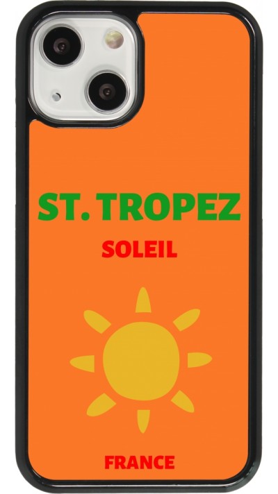 Coque iPhone 13 mini - Pop Summer Destination St-Tropez