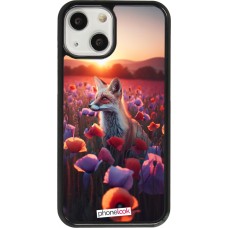 iPhone 13 mini Case Hülle - Purpurroter Fuchs bei Dammerung