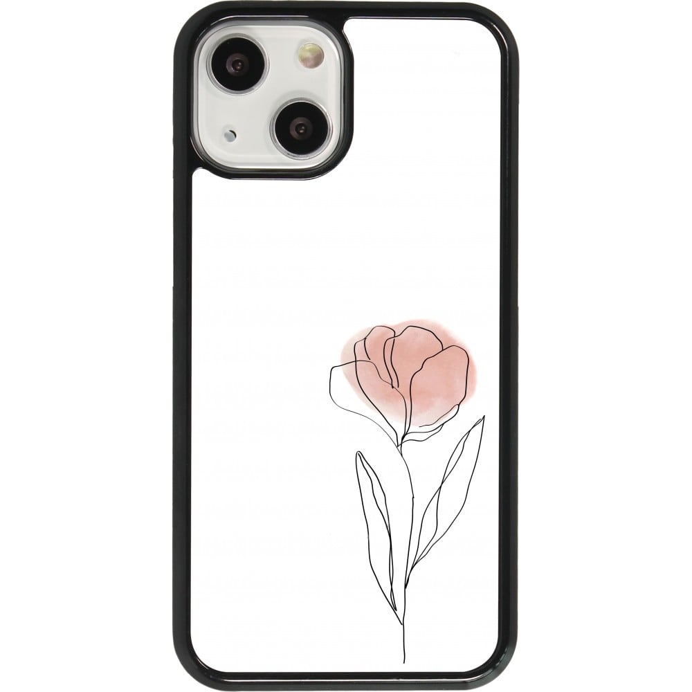 Coque iPhone 13 mini - Spring 23 minimalist flower