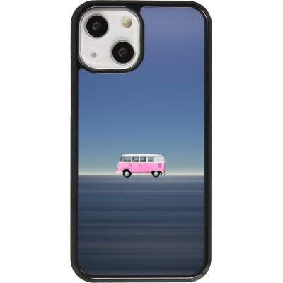 Coque iPhone 13 mini - Spring 23 pink bus