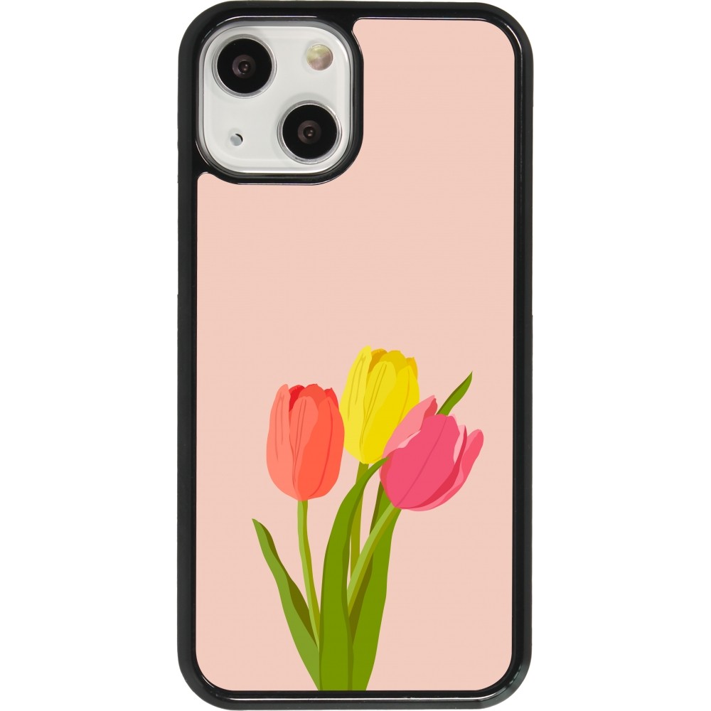 Coque iPhone 13 mini - Spring 23 tulip trio