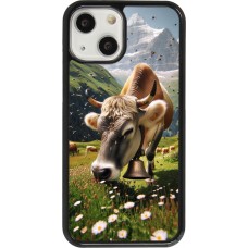 Coque iPhone 13 mini - Vache montagne Valais