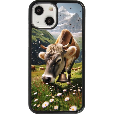 Coque iPhone 13 mini - Vache montagne Valais