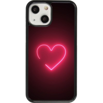 Coque iPhone 13 mini - Valentine 2023 single neon heart