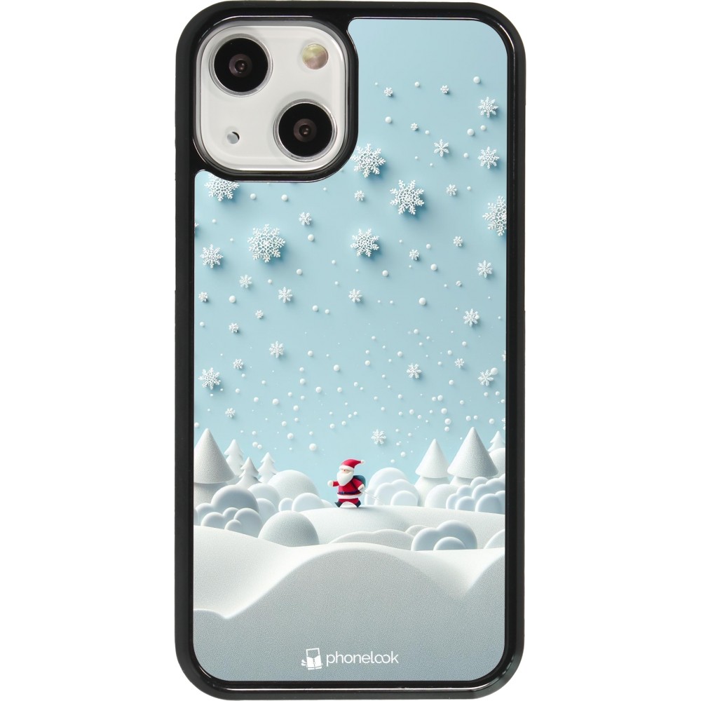 Coque iPhone 13 mini - Noël 2023 Petit Père Flocon