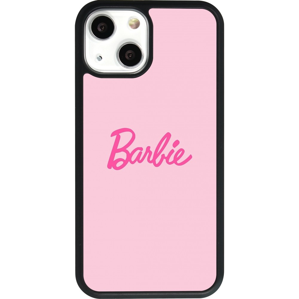 iPhone 13 mini Case Hülle - Silikon schwarz Barbie Text