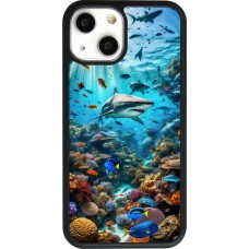 Coque iPhone 13 mini - Silicone rigide noir Bora Bora Mer et Merveilles