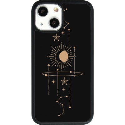 Coque iPhone 13 mini - Silicone rigide noir Spring 23 astro