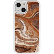 Coque iPhone 13 mini - Silicone rigide blanc Autumn 2024 marbe