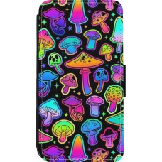 Coque iPhone 13 mini - Wallet noir Autumn 2024 magic mushrooms