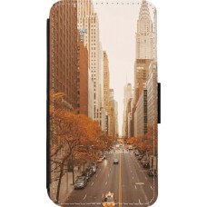 Coque iPhone 13 mini - Wallet noir Autumn 2024 New York city