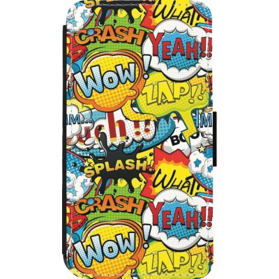 Coque iPhone 13 mini - Wallet noir Cartoons slogans