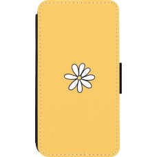 Coque iPhone 13 mini - Wallet noir Easter 2023 daisy