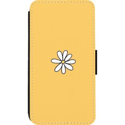 Coque iPhone 13 mini - Wallet noir Easter 2023 daisy