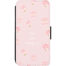 Coque iPhone 13 mini - Wallet noir Mom 2023 your are magical