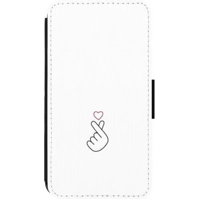 Coque iPhone 13 mini - Wallet noir Valentine 2024 heart by Millennials