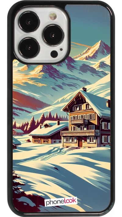 iPhone 13 Pro Case Hülle - Chalet Berg verschneit