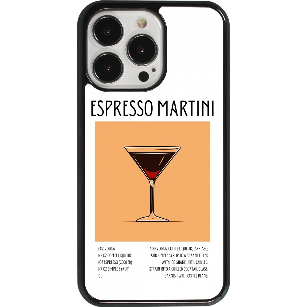 iPhone 13 Pro Case Hülle - Cocktail Rezept Espresso Martini