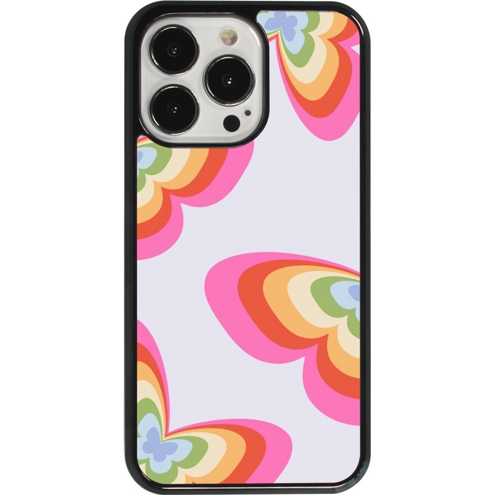 Coque iPhone 13 Pro - Easter 2024 rainbow butterflies