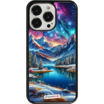 Coque iPhone 13 Pro - Fantasy Mountain Lake Sky Stars