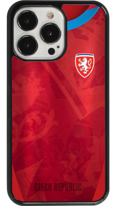 Coque iPhone 13 Pro - Maillot de football République Tchèque personnalisable