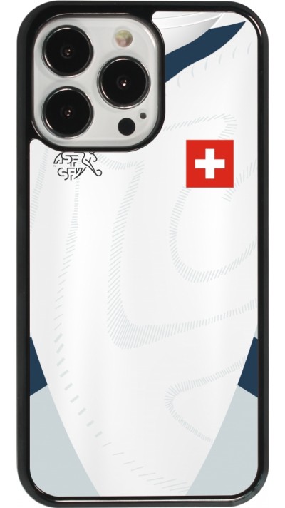 Coque iPhone 13 Pro - Maillot de football Suisse Extérieur personnalisable