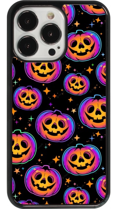 iPhone 13 Pro Case Hülle - Halloween 2024 rainbow pumpkins