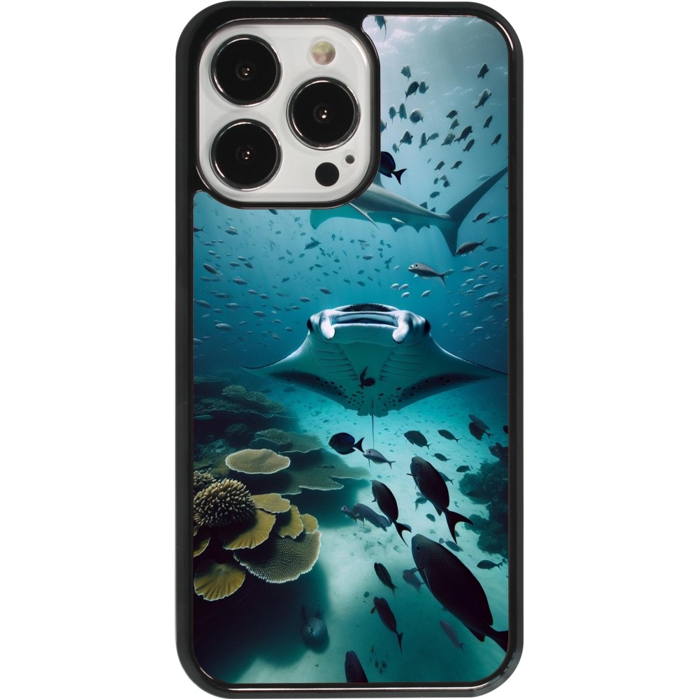 Coque iPhone 13 Pro - Manta Lagon Nettoyage