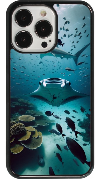 Coque iPhone 13 Pro - Manta Lagon Nettoyage