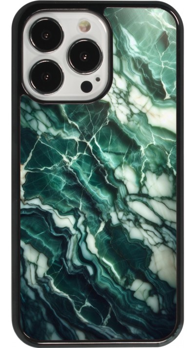 Coque iPhone 13 Pro - Marbre vert majestueux