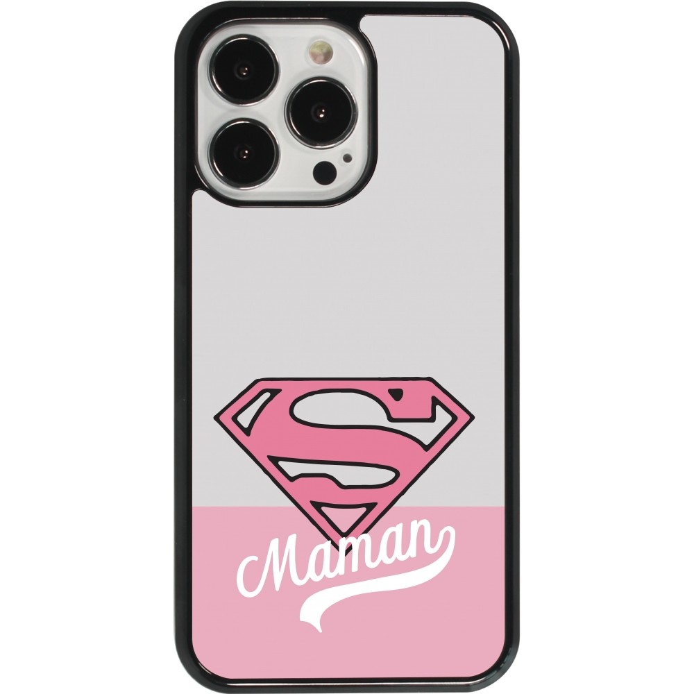 Coque iPhone 13 Pro - Mom 2024 Super hero maman