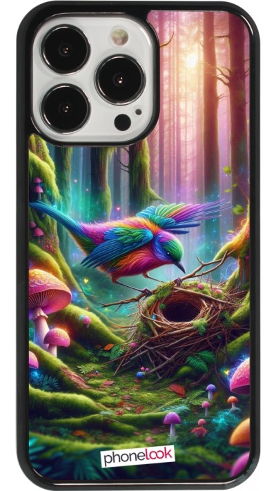 Coque iPhone 13 Pro - Oiseau Nid Forêt