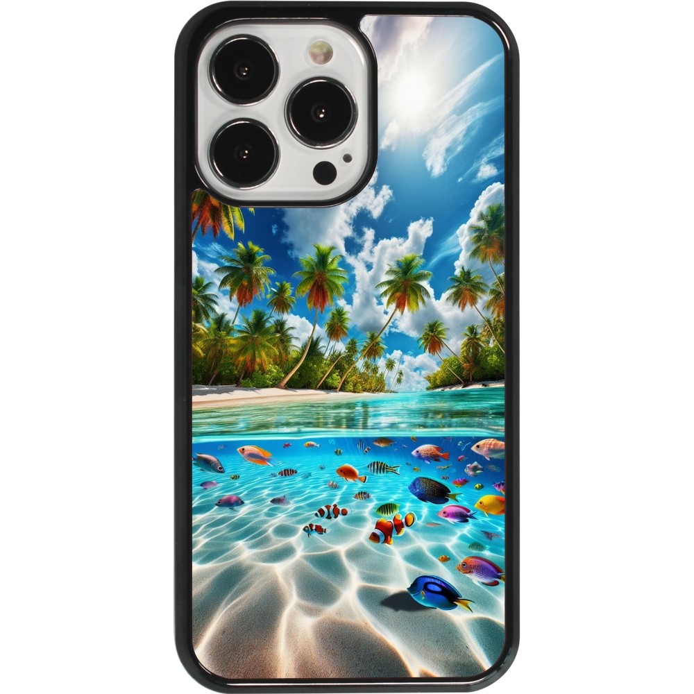 Coque iPhone 13 Pro - Plage Paradis