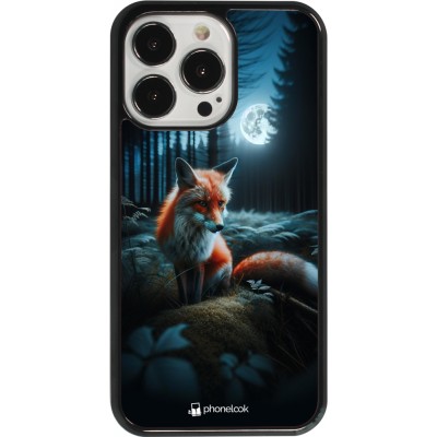 Coque iPhone 13 Pro - Renard lune forêt