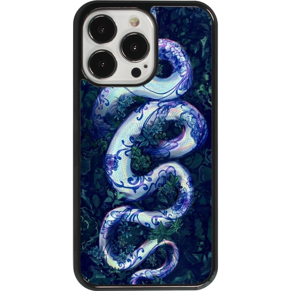 Coque iPhone 13 Pro - Serpent Blue Anaconda