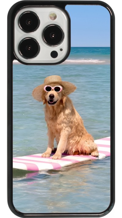 Coque iPhone 13 Pro - Summer Dog on Paddle