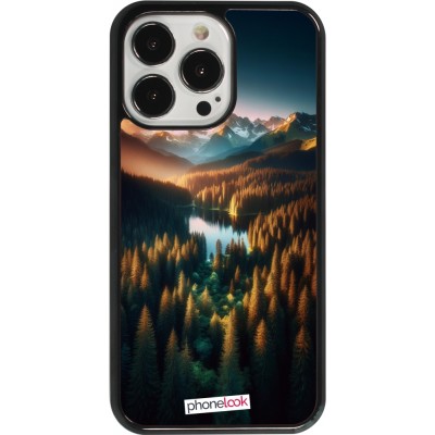 Coque iPhone 13 Pro - Sunset Forest Lake