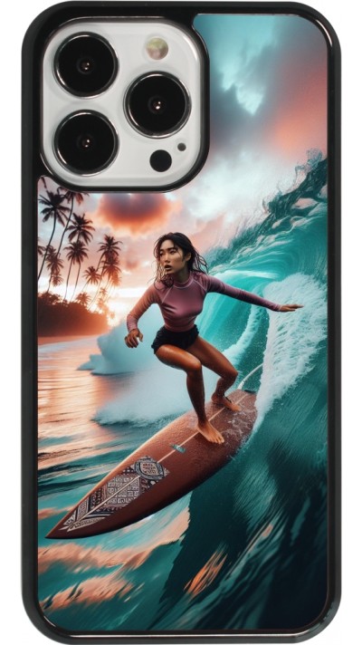 Coque iPhone 13 Pro - Surfeuse Balinaise