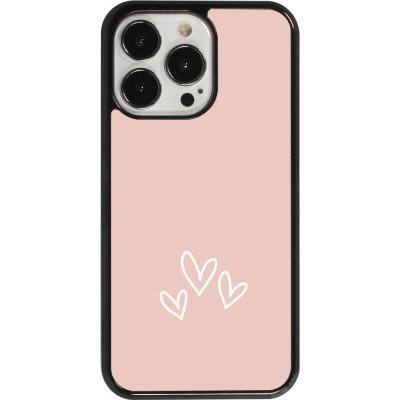 Coque iPhone 13 Pro - Valentine 2023 three minimalist hearts