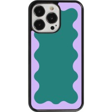 Coque iPhone 13 Pro - Wavy Rectangle Green Purple