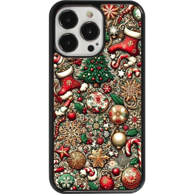 Coque iPhone 13 Pro - Noël 2023 micro pattern