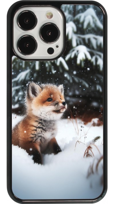 Coque iPhone 13 Pro - Noël 2023 Renardeau sapin