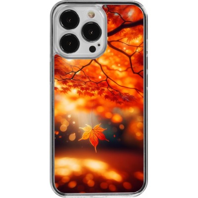 Coque iPhone 13 Pro - Plastique transparent Automne Magique Orange