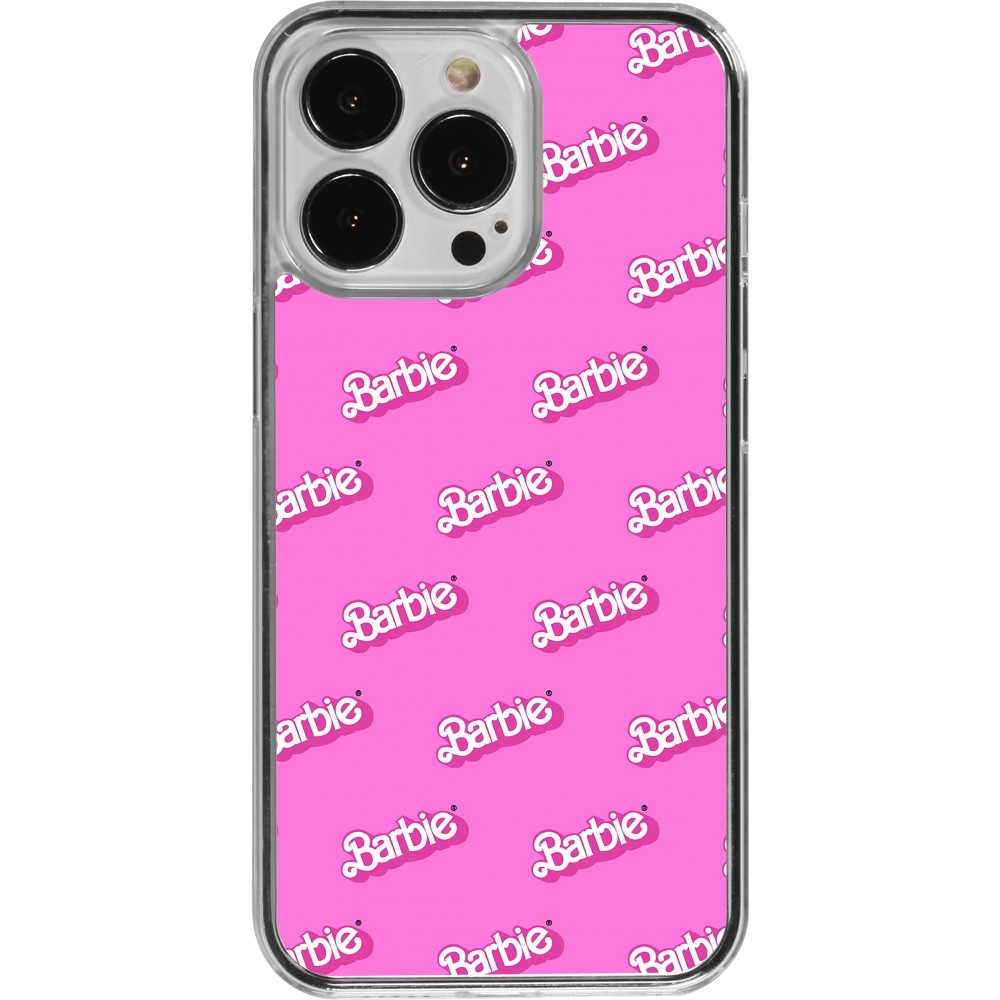 Coque iPhone 13 Pro - Plastique transparent Barbie Pattern