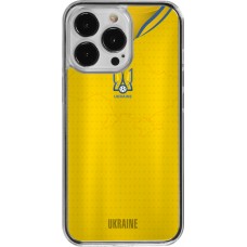 Coque iPhone 13 Pro - Plastique transparent Maillot de football Ukraine