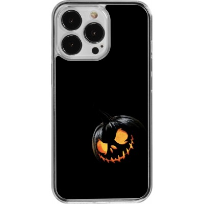 Coque iPhone 13 Pro - Plastique transparent Halloween 2023 discreet pumpkin