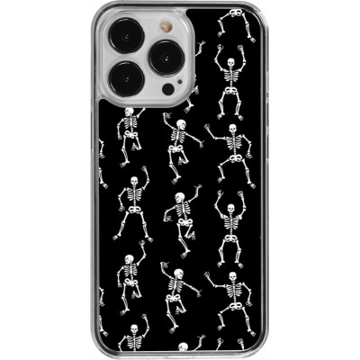 Coque iPhone 13 Pro - Plastique transparent Halloween 2024 dancing skeleton