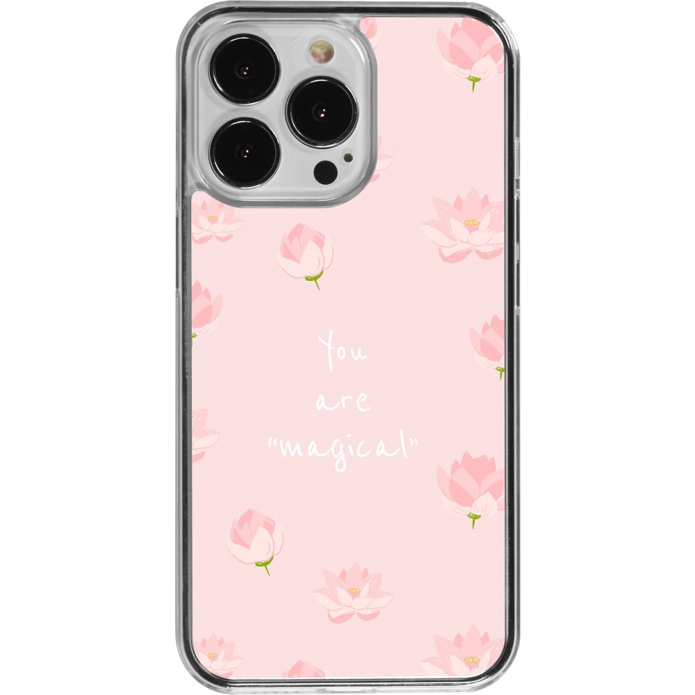 Coque iPhone 13 Pro - Plastique transparent Mom 2023 your are magical