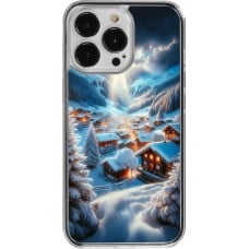 Coque iPhone 13 Pro - Plastique transparent Mont Neige Lumière